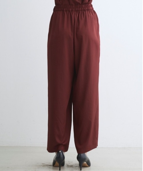 three dots（スリードッツ）の「シルキーツイル パンツ（その他パンツ・レディース・ボルドー・MEDIUM/SMALL）」の10枚目の写真