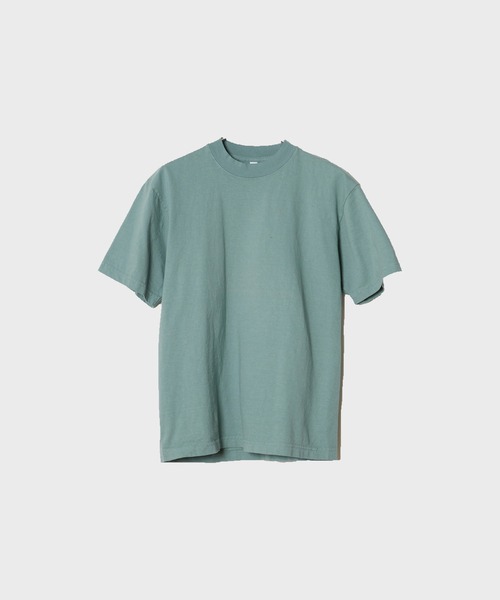 LOS ANGELES APPAREL（ロサンゼルスアパレル）の「Los Angeles Apparel/ S/S Garment Dye CrewNeck 6.5oz / 1801GD（Tシャツ/カットソー・メンズ・ホワイト/グリーン・S）」の2枚目の写真