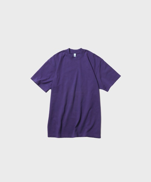 LOS ANGELES APPAREL(ロサンゼルスアパレル)の「Los Angeles Apparel/ S/S Garment Dye CrewNeck 6.5oz / 1801GD 秋服 冬服(Tシャツ/カットソー・メンズ・ホワイト/グリーン/パープル・S/M)」の4枚目の写真