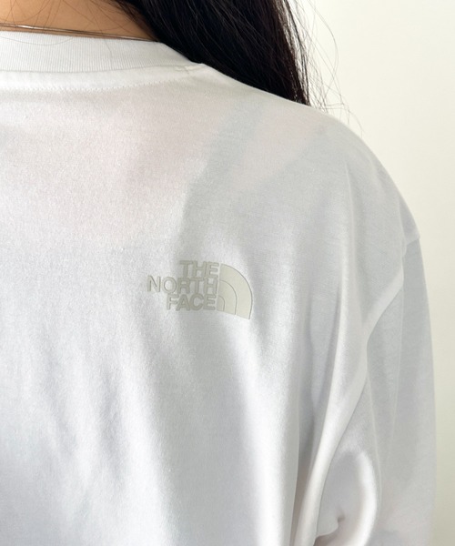 THE NORTH FACE(ザノースフェイス)の「THE NORTH FACE(ザ・ノースフェイス)/ワンポイント ロゴプリント クルーネック 長袖 無地 ロンT /M'S EVERLITTE L/S TEE(Tシャツ/カットソー・レディース・ブラック/ホワイト・L/XL/M)」の12枚目の写真