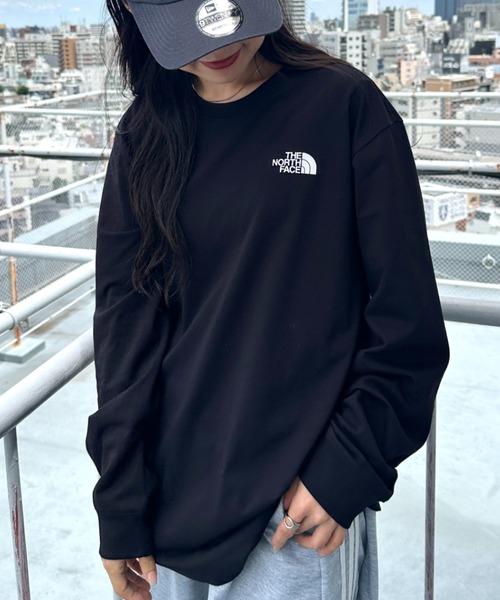 THE NORTH FACE(ザノースフェイス)の「THE NORTH FACE(ザ・ノースフェイス)/ワンポイント ロゴプリント クルーネック 長袖 無地 ロンT /M'S EVERLITTE L/S TEE(Tシャツ/カットソー・レディース・ブラック/ホワイト・L/XL/M)」の17枚目の写真