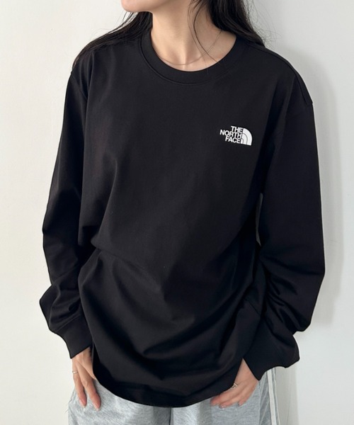 THE NORTH FACE(ザノースフェイス)の「THE NORTH FACE(ザ・ノースフェイス)/ワンポイント ロゴプリント クルーネック 長袖 無地 ロンT /M'S EVERLITTE L/S TEE(Tシャツ/カットソー・レディース・ブラック/ホワイト・L/XL/M)」の22枚目の写真