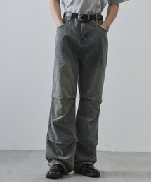 Curved Seam Straight Denim Pants / カーブシームストレートデニムパンツ