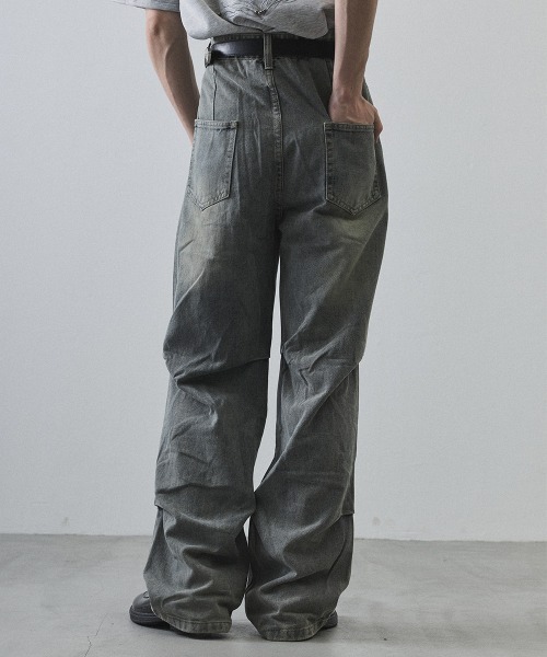 Shoowtime（ショウタイム）の「Curved Seam Straight Denim Pants / カーブシームストレートデニムパンツ（デニムパンツ・メンズ・ライトブルー・MEDIUM/LARGE/X-LARGE）」の11枚目の写真
