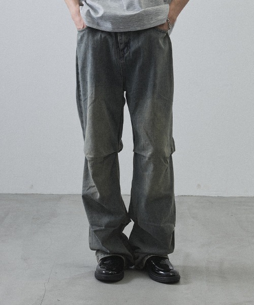 Shoowtime（ショウタイム）の「Curved Seam Straight Denim Pants / カーブシームストレートデニムパンツ（デニムパンツ・メンズ・ライトブルー・MEDIUM/LARGE/X-LARGE）」の16枚目の写真