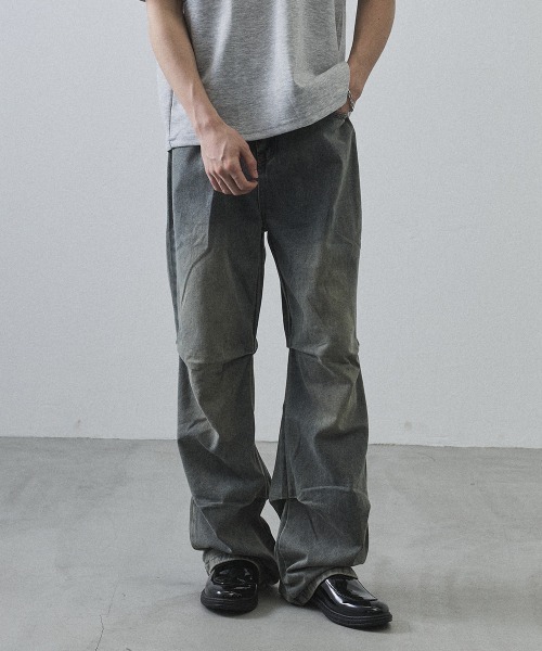 Shoowtime（ショウタイム）の「Curved Seam Straight Denim Pants / カーブシームストレートデニムパンツ（デニムパンツ・メンズ・ライトブルー・MEDIUM/LARGE/X-LARGE）」の17枚目の写真