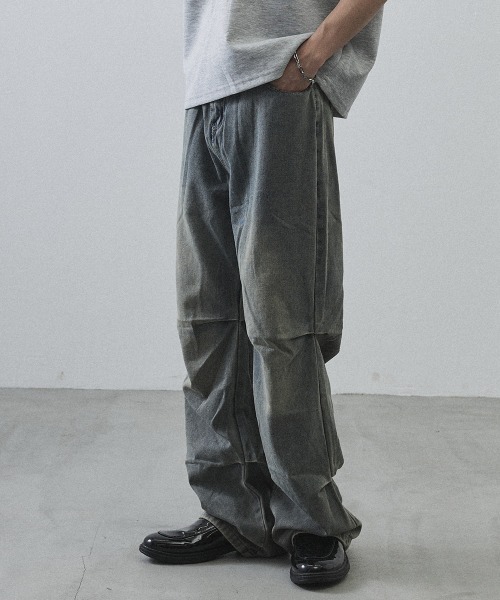 Shoowtime（ショウタイム）の「Curved Seam Straight Denim Pants / カーブシームストレートデニムパンツ（デニムパンツ・メンズ・ライトブルー・MEDIUM/LARGE/X-LARGE）」の18枚目の写真