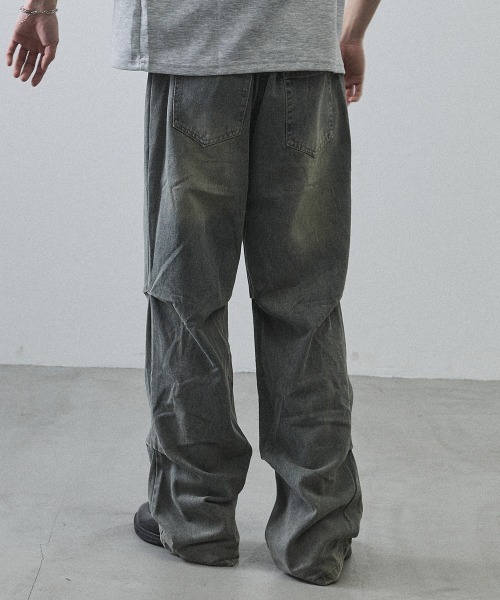 Shoowtime（ショウタイム）の「Curved Seam Straight Denim Pants / カーブシームストレートデニムパンツ（デニムパンツ・メンズ・ライトブルー・MEDIUM/LARGE/X-LARGE）」の19枚目の写真