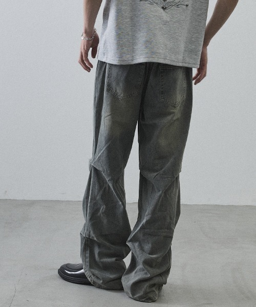 Shoowtime（ショウタイム）の「Curved Seam Straight Denim Pants / カーブシームストレートデニムパンツ（デニムパンツ・メンズ・ライトブルー・MEDIUM/LARGE/X-LARGE）」の20枚目の写真