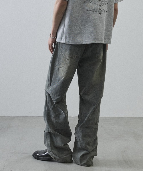 Shoowtime（ショウタイム）の「Curved Seam Straight Denim Pants / カーブシームストレートデニムパンツ（デニムパンツ・メンズ・ライトブルー・MEDIUM/LARGE/X-LARGE）」の21枚目の写真