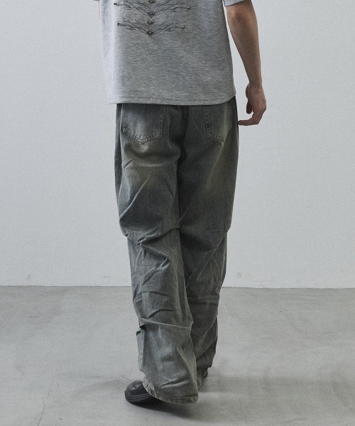 Shoowtime（ショウタイム）の「Curved Seam Straight Denim Pants / カーブシームストレートデニムパンツ（デニムパンツ・メンズ・ライトブルー・MEDIUM/LARGE/X-LARGE）」の22枚目の写真