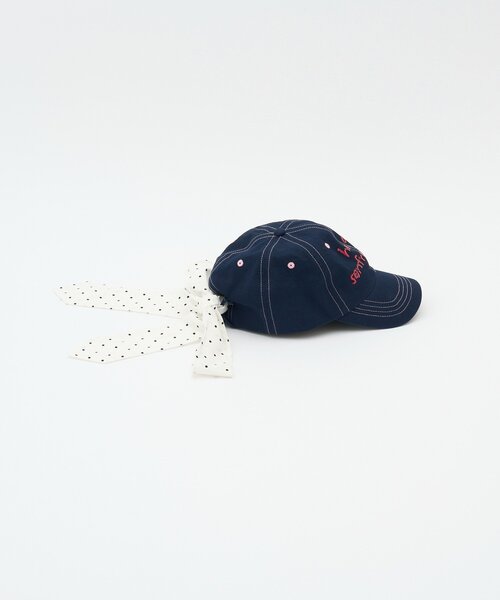 HELLO.SANFRANCISCO(ハローサンフランシスコ)の「【HELLO.SANFRANCISCO/ハローサンフランシスコ】スパンコールロゴリボンキャップ(キャップ・レディース・ピンク/ネイビー/イエロー・ONE SIZE)」の21枚目の写真
