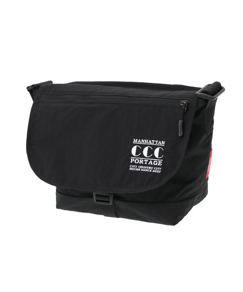 Manhattan Portage(マンハッタンポーテージ)の「NYLON MESSENGER BAG JR (SM) FZP RIPSTOP TASLAN CCC(メッセンジャーバッグ・メンズ・ブラック・SMALL)」の2枚目の写真