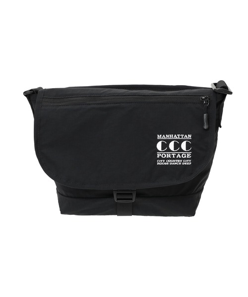 Manhattan Portage(マンハッタンポーテージ)の「NYLON MESSENGER BAG JR (SM) FZP RIPSTOP TASLAN CCC(メッセンジャーバッグ・メンズ・ブラック・SMALL)」の3枚目の写真