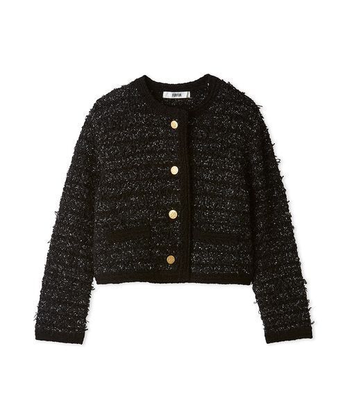 PERVERZE（パーバーズ）の「Thick Stripe Knit Cardigan（カーディガン