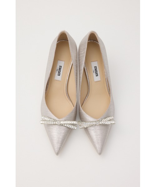 STACCATO(スタッカート)の「シャーロットリボンパンプス(パンプス・レディース・ゴールド・23.5cm/23cm/22.5cm/24.5cm/24cm)」の2枚目の写真