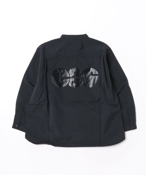 GROOVY COLORS(グルービーカラーズ)の「Light shell Taffeta Bandcollar Shirt(シャツ/ブラウス・キッズ・ブラック・145cm/135cm)」の2枚目の写真