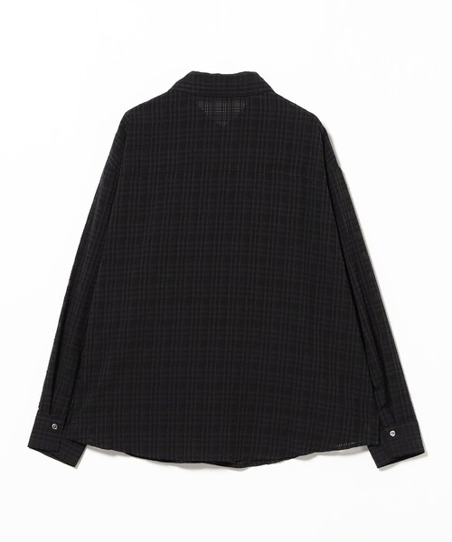Ray BEAMS(レイビームス)の「キャミソール セット シアーチェック シャツ(シャツ/ブラウス・レディース・ブラック/ホワイト・ONE SIZE)」の3枚目の写真