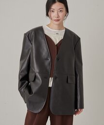 Omekashi（オメカシ）の「ベルト付きテーラードJK（テーラード 