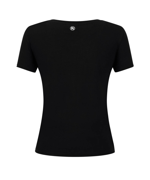 REEMNIK（リームニック）の「MUTE BLANK SHORT-SLEEVED T-SHIRT [BLACK]（Tシャツ/カットソー・レディース・ブラック・SMALL/MEDIUM）」の7枚目の写真