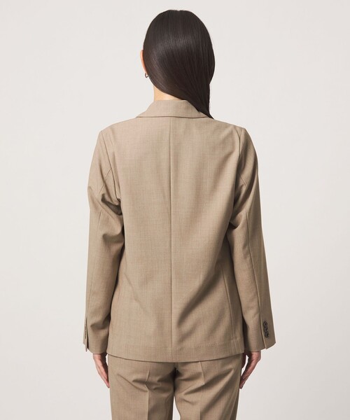 A DAY IN THE LIFE UNITED ARROWS(アデイインザライフユナイテッドアローズ)の「ドビー 2ボタン ダブルジャケット ‐セットアップ対応・ウォッシャブル‐<A DAY IN THE LIFE>(テーラードジャケット・レディース・ネイビー/ベージュ・40/38/36)」の9枚目の写真