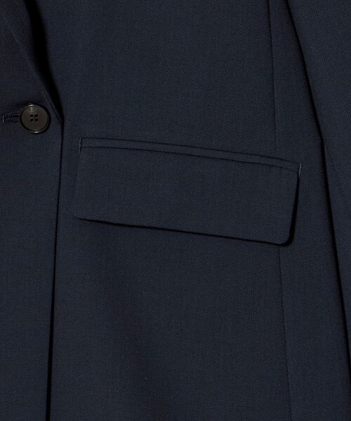 A DAY IN THE LIFE UNITED ARROWS(アデイインザライフユナイテッドアローズ)の「ドビー 2ボタン ダブルジャケット ‐セットアップ対応・ウォッシャブル‐<A DAY IN THE LIFE>(テーラードジャケット・レディース・ネイビー/ベージュ・40/38/36)」の14枚目の写真