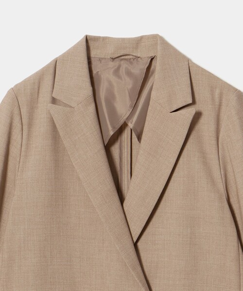 A DAY IN THE LIFE UNITED ARROWS(アデイインザライフユナイテッドアローズ)の「ドビー 2ボタン ダブルジャケット ‐セットアップ対応・ウォッシャブル‐<A DAY IN THE LIFE>(テーラードジャケット・レディース・ネイビー/ベージュ・40/38/36)」の19枚目の写真