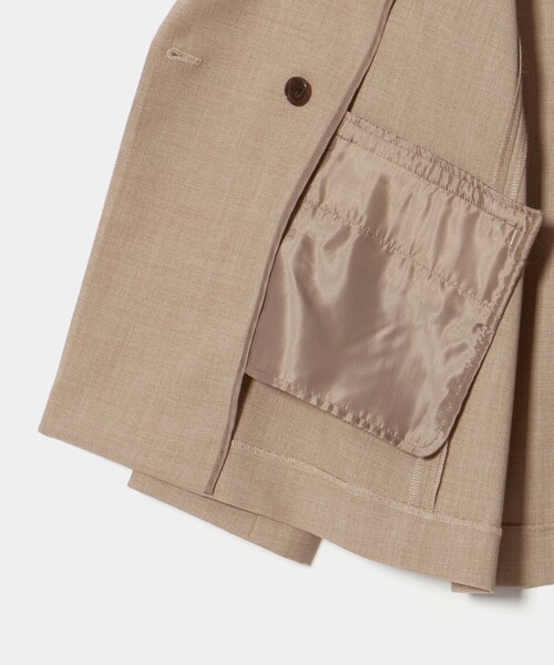 A DAY IN THE LIFE UNITED ARROWS(アデイインザライフユナイテッドアローズ)の「ドビー 2ボタン ダブルジャケット ‐セットアップ対応・ウォッシャブル‐<A DAY IN THE LIFE>(テーラードジャケット・レディース・ネイビー/ベージュ・40/38/36)」の20枚目の写真