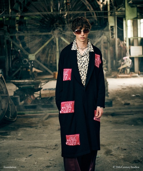 glamb(グラム)の「FIGHT CLUB/Soap Bathrobe / ファイトクラブ/ソープバスローブ(ニット/セーター・メンズ・ブラック・M/L/S)」の1枚目の写真