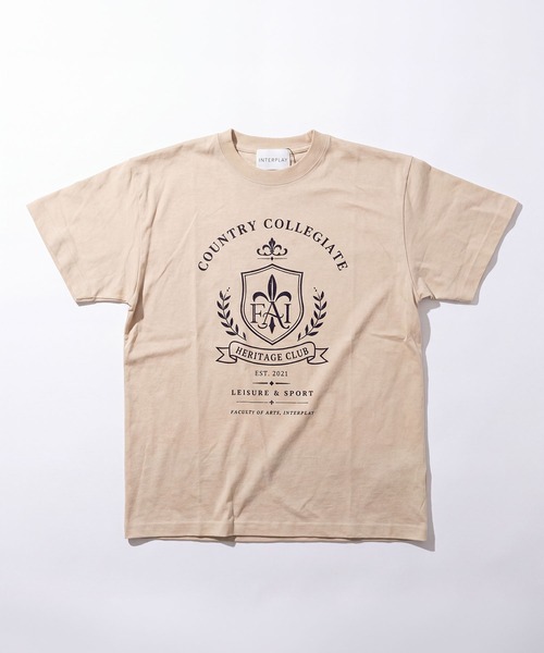INTERPLAY(インタープレイ)の「【INTERPLAY】Warm Crest S/S Tee(Tシャツ/カットソー・レディース・ブラウン/グリーン/ブラック/ベージュ/ネイビー・LARGE/MEDIUM)」の3枚目の写真