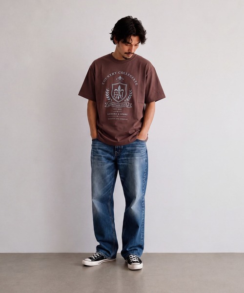INTERPLAY(インタープレイ)の「【INTERPLAY】Warm Crest S/S Tee(Tシャツ/カットソー・レディース・ブラウン/グリーン/ブラック/ベージュ/ネイビー・LARGE/MEDIUM)」の12枚目の写真