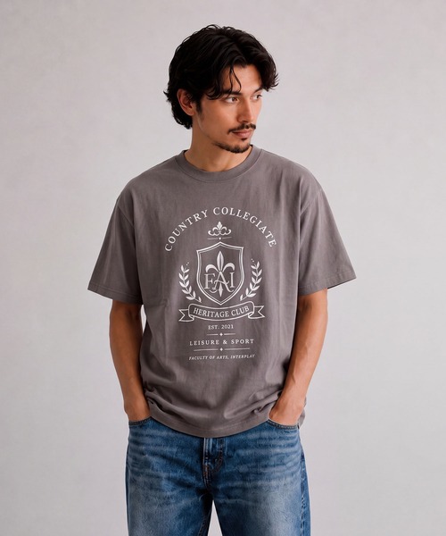 INTERPLAY(インタープレイ)の「【INTERPLAY】Warm Crest S/S Tee(Tシャツ/カットソー・レディース・ブラウン/グリーン/ブラック/ベージュ/ネイビー・LARGE/MEDIUM)」の7枚目の写真