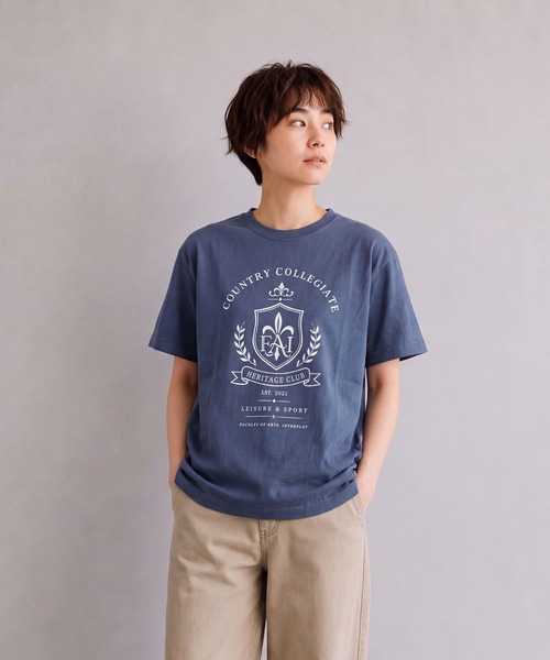 INTERPLAY(インタープレイ)の「【INTERPLAY】Warm Crest S/S Tee(Tシャツ/カットソー・レディース・ブラウン/グリーン/ブラック/ベージュ/ネイビー・LARGE/MEDIUM)」の22枚目の写真