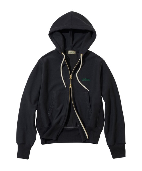 L.L.Bean(エルエルビーン)の「【JAPAN EDITION】ポーテージ・フルジップ・フード・スウェットシャツ(パーカー・レディース・チャコール/グリーン/イエロー/ライトグレー・MEDIUM)」の3枚目の写真