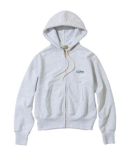 L.L.Bean(エルエルビーン)の「【JAPAN EDITION】ポーテージ・フルジップ・フード・スウェットシャツ(パーカー・レディース・チャコール/グリーン/イエロー/ライトグレー・MEDIUM)」の2枚目の写真
