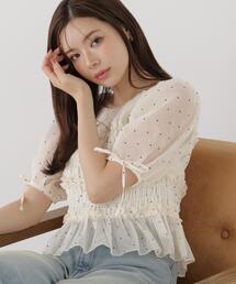 PROPORTION BODY DRESSING | <a>シャーリングフリルパフブラウス / 1216210811(シャツ/ブラウス)
