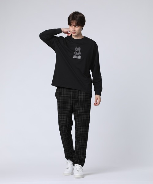 Psycho Bunny(サイコバニー)の「ピマ天竺 ユニバーサルグラフィックロングスリーブTシャツ(Tシャツ/カットソー・メンズ・ホワイト/ライトブルー/ブラック・MEDIUM/SMALL/X-LARGE/LARGE)」の12枚目の写真
