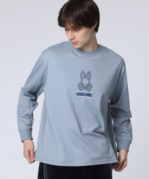 Psycho Bunny(サイコバニー)の「ピマ天竺 ユニバーサルグラフィックロングスリーブTシャツ(Tシャツ/カットソー・メンズ・ホワイト/ライトブルー/ブラック・MEDIUM/SMALL/X-LARGE/LARGE)」の16枚目の写真
