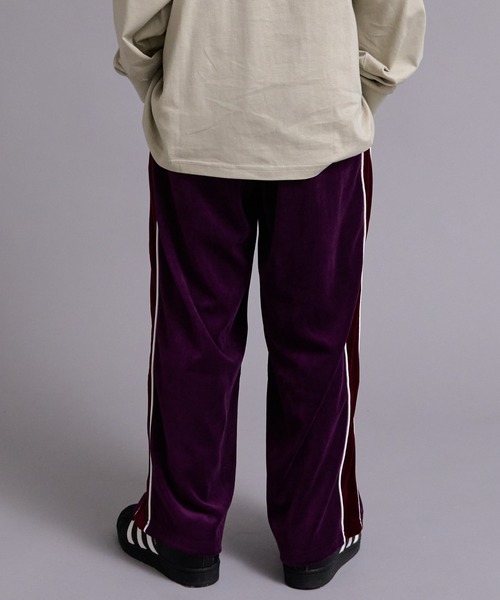 PAIRMANON STREET(ペアマノンストリート)の「【90-160cm】ベロア 配色デザイン ワイドストレートパンツ【PAIRMANON STREET】(その他パンツ・キッズ・ブラウン/グレー/パープル/ネイビー・130/140/110/120/150/160/100/90)」の18枚目の写真