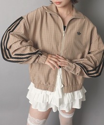 【adidas/アディダス】チェック柄トラックジャケット