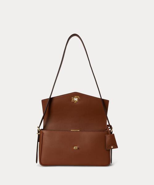 LAUREN RALPH LAUREN(ローレン ラルフ ローレン)の「ナッパ レザー ミディアム Farrah ショルダー バッグ(ショルダーバッグ・レディース・ブラウン・ONE)」の4枚目の写真