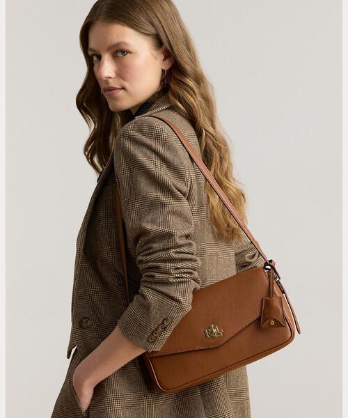 LAUREN RALPH LAUREN(ローレン ラルフ ローレン)の「ナッパ レザー ミディアム Farrah ショルダー バッグ(ショルダーバッグ・レディース・ブラウン・ONE)」の7枚目の写真