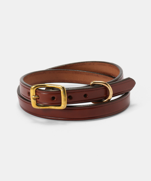 FRAMeWORK(フレームワーク)の「TORY LEATHER/トリーレザー 3/4WIDE PLAIN CREASED BELT(ベルト・レディース・ブラウン/キャメル・FREE)」の2枚目の写真
