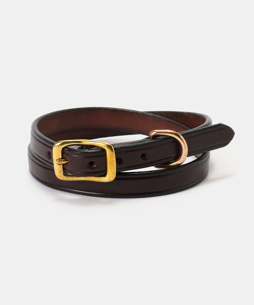 FRAMeWORK(フレームワーク)の「TORY LEATHER/トリーレザー 3/4WIDE PLAIN CREASED BELT(ベルト・レディース・ブラウン/キャメル・FREE)」の1枚目の写真