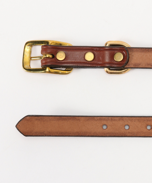 FRAMeWORK(フレームワーク)の「TORY LEATHER/トリーレザー 3/4WIDE PLAIN CREASED BELT(ベルト・レディース・ブラウン/キャメル・FREE)」の5枚目の写真