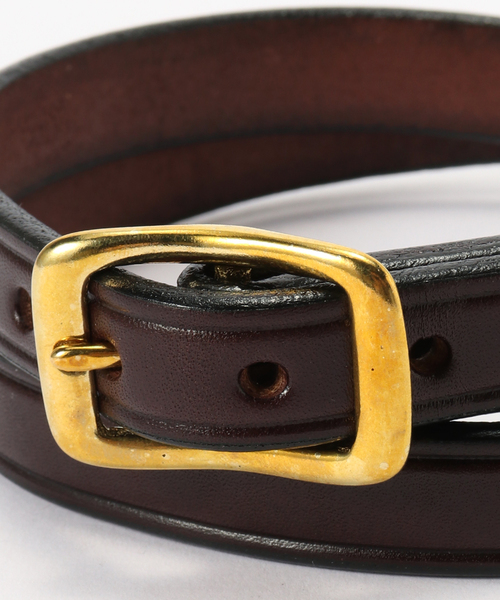 FRAMeWORK(フレームワーク)の「TORY LEATHER/トリーレザー 3/4WIDE PLAIN CREASED BELT(ベルト・レディース・ブラウン/キャメル・FREE)」の7枚目の写真