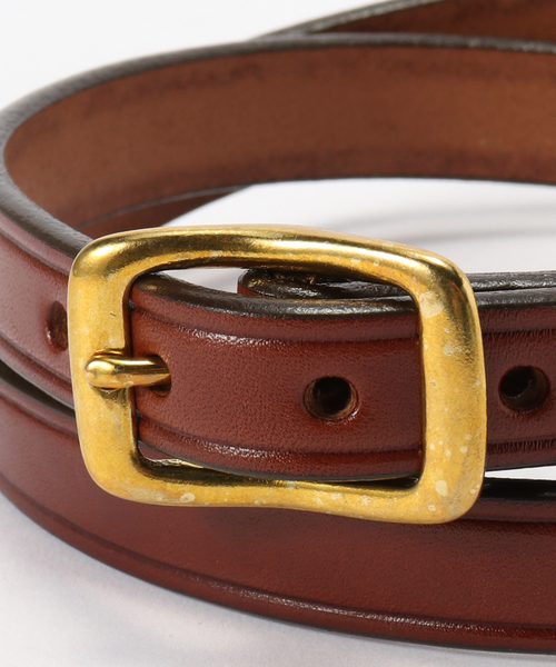 FRAMeWORK(フレームワーク)の「TORY LEATHER/トリーレザー 3/4WIDE PLAIN CREASED BELT(ベルト・レディース・ブラウン/キャメル・FREE)」の3枚目の写真