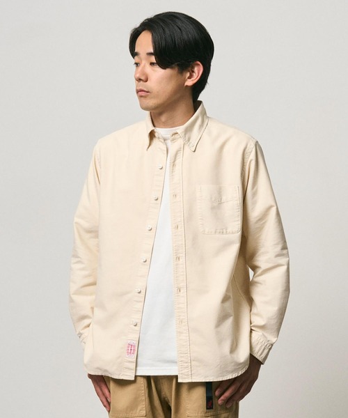 Gramicci(グラミチ)の「CLASSIC OXFORD THERMOLITE SHIRT|クラシックオックスフォードサーモライトシャツ(シャツ/ブラウス・メンズ・イエロー系/スカイブルー系/アイボリー系・S/M/L/XL)」の2枚目の写真