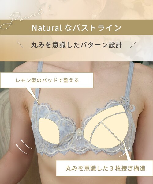 Risa Magli(リサマリ)の「ティターニア ブラジャー (B-C) <N Make Type>(ブラジャー・レディース・ブルー/ベビーピンク/ダークグレー・B75/C70/B70/B65/C75/C65)」の20枚目の写真