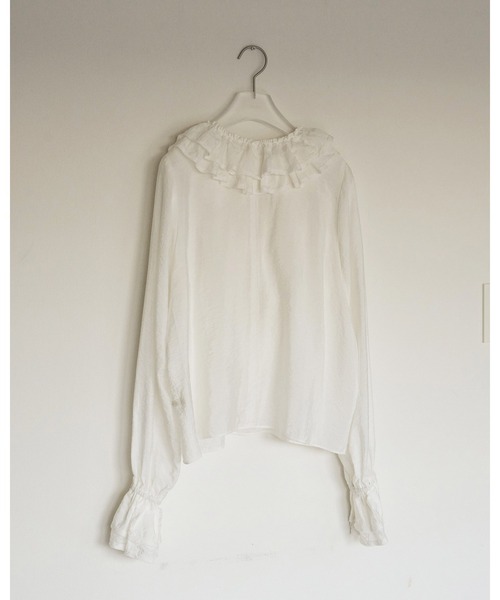 anuke（アンヌーク）の「2way Frill Blouse（シャツ/ブラウス・レディース・ホワイト/ブラック・FREE）」の20枚目の写真